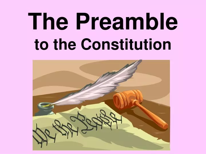 the preamble to the constitution