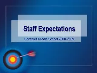 Staff Expectations