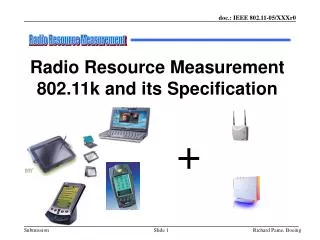 Radio Resource Measurement 802.11k and its Specification