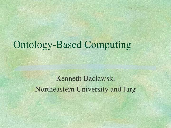 ontology based computing