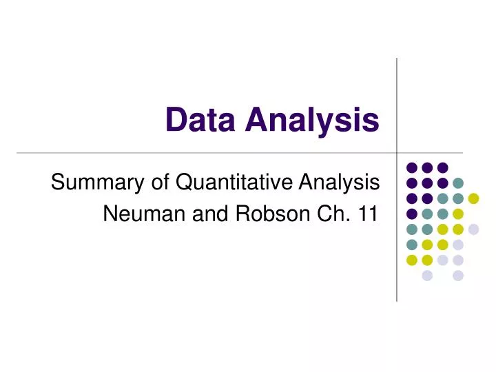 data analysis