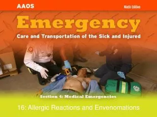 16: Allergic Reactions and Envenomations