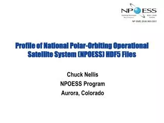 Profile of National Polar-Orbiting Operational Satellite System (NPOESS) HDF5 Files