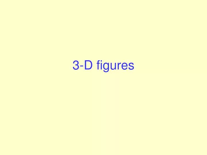 3 d figures