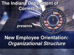 The Indiana Department of Correction - slide 1