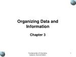 Organizing Data and Information - slide 1