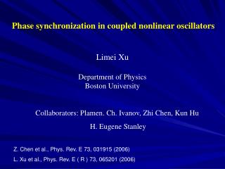 Phase synchronization in coupled nonlinear oscillators