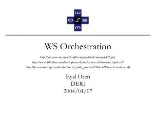 WS Orchestration