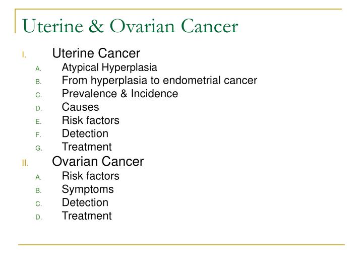 uterine ovarian cancer