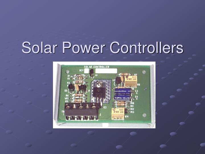 solar power controllers