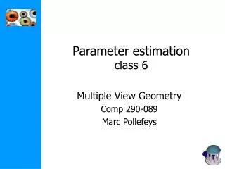 Parameter estimation class 6