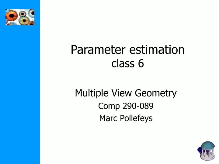 parameter estimation class 6