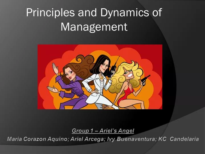 principles and dynamics of management