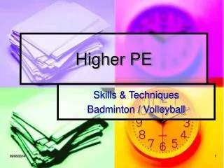 Higher PE
