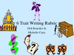 6 Trait Writing Rubric - slide 1