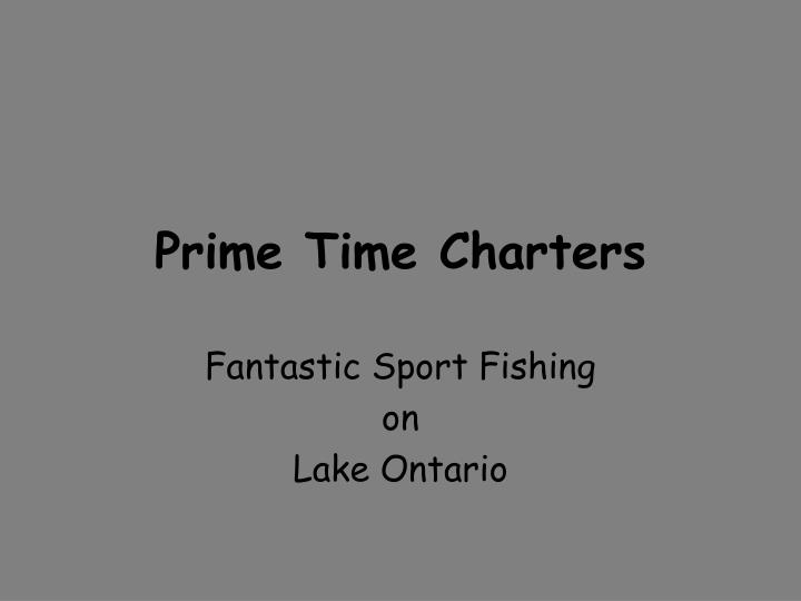 prime time charters