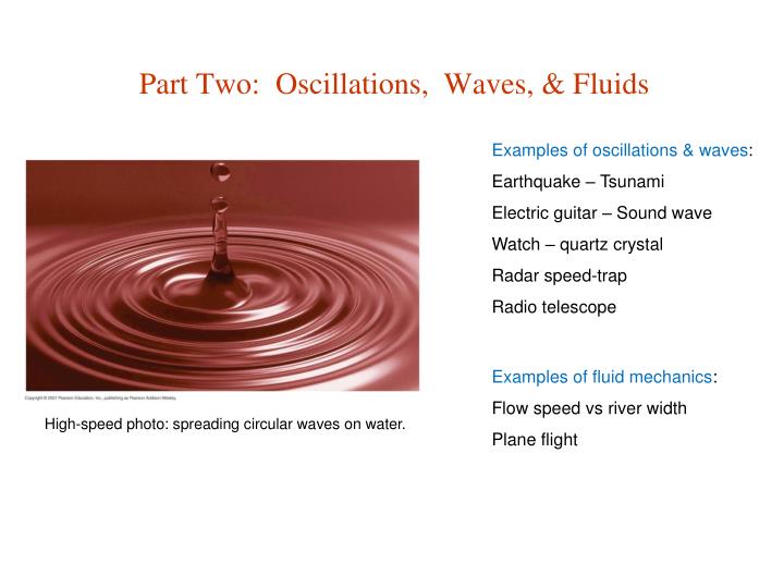 part two oscillations waves fluids