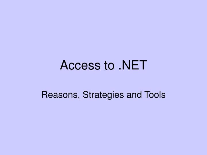 access to net