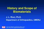 History and Scope of Biomaterials