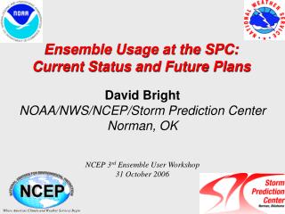 Ensemble Usage at the SPC: Current Status and Future Plans