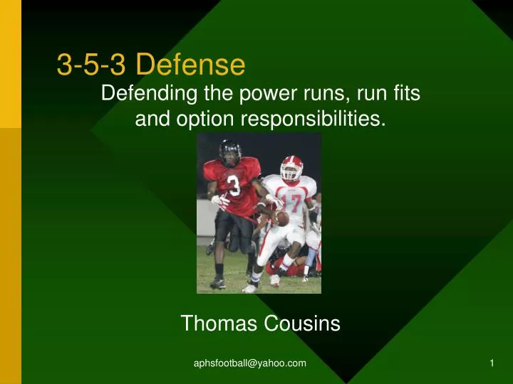 defending the power runs run fits and option responsibilities thomas cousins