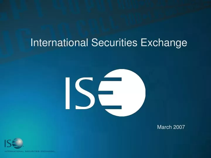 international securities exchange