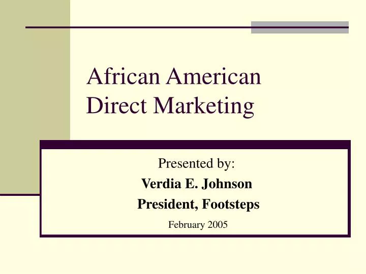 african american direct marketing