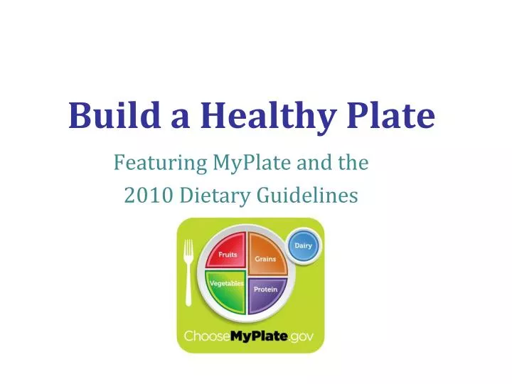 build a healthy plate