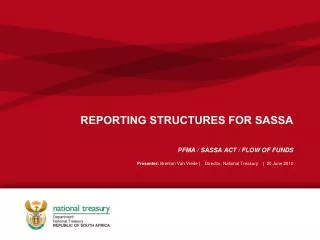 REPORTING STRUCTURES FOR SASSA