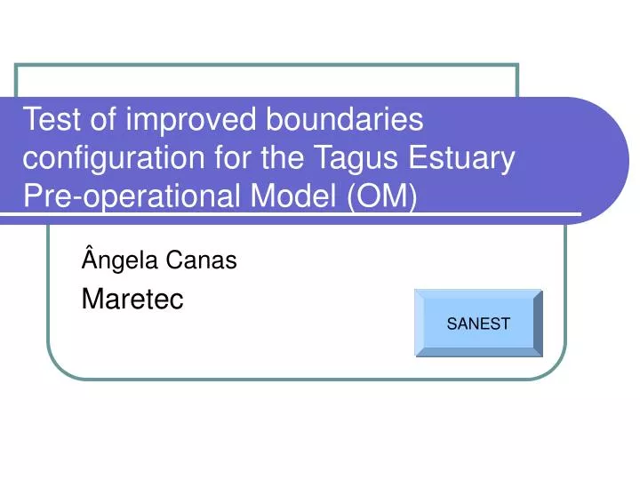 test of improved boundaries configuration for the tagus estuary pre operational model om