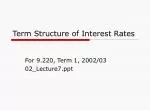 Term Structure of Interest Rates - slide 1
