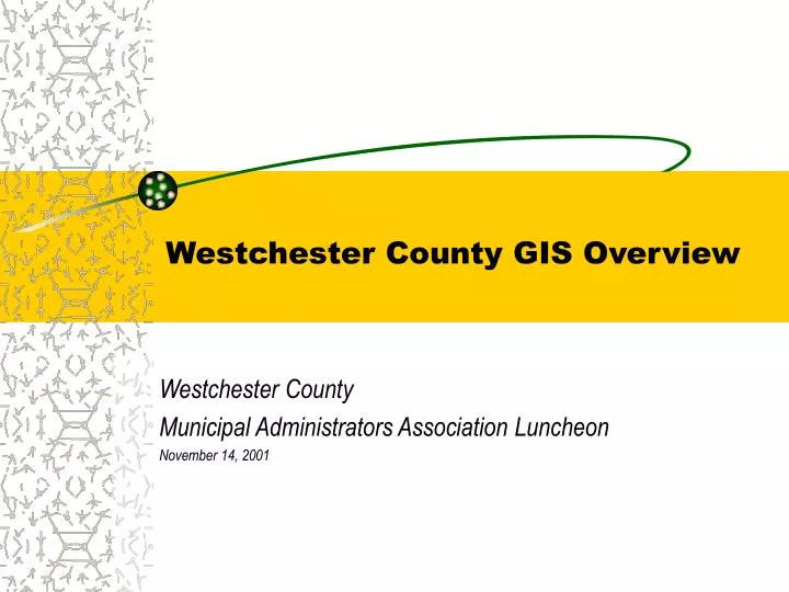 westchester county gis overview