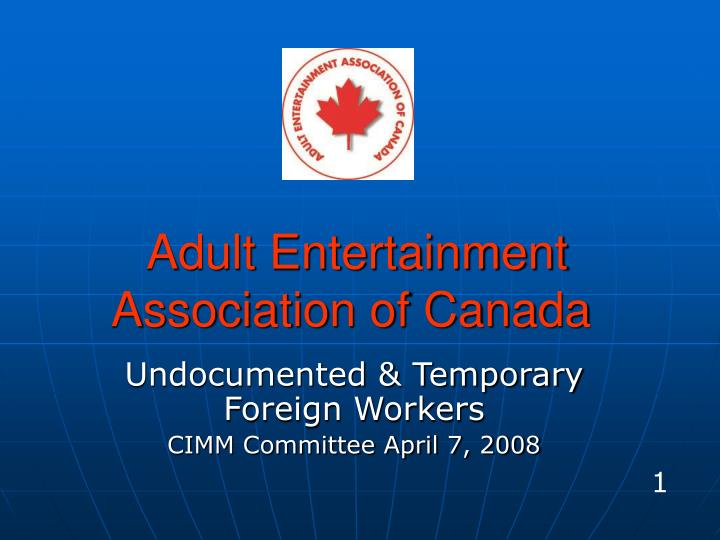 adult entertainment association of canada