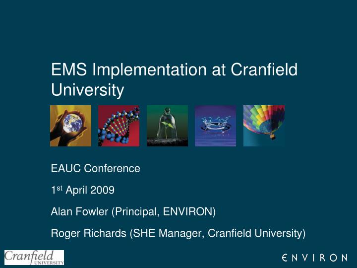ems implementation at cranfield university