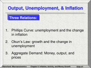 Output, Unemployment, &amp; Inflation