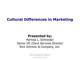 Cultural Differences in Marketing