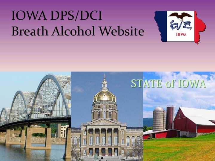 iowa dps dci breath alcohol website