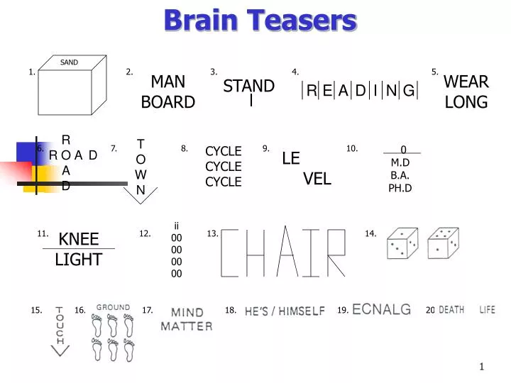 brain teasers