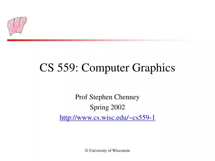 cs 559 computer graphics