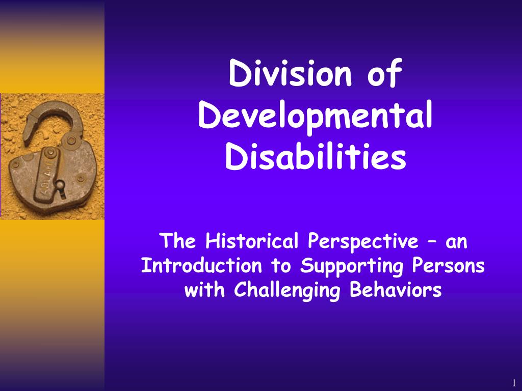PPT - Division of Developmental Disabilities PowerPoint Presentation ...