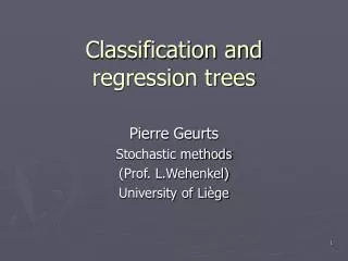 Classification and regression trees