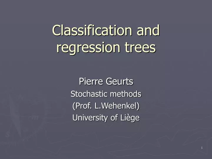 classification and regression trees