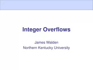 Integer Overflows