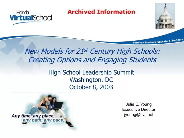 new models for 21 st century high schools creating options and engaging students