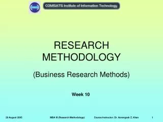 research methodology