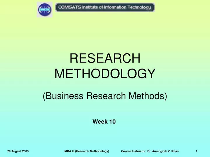 research methodology