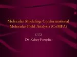 Molecular Modeling: Conformational Molecular Field Analysis (CoMFA) - slide 1