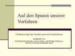 Auf den Spuren unserer Vorfahren