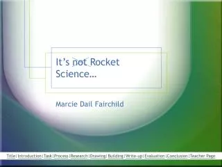 It’s not Rocket Science…