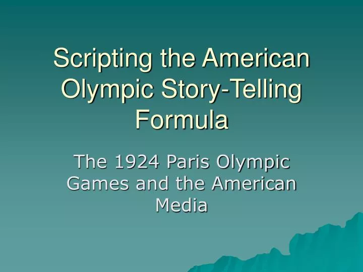 scripting the american olympic story telling formula